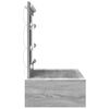 vidaXL Schminktisch mit Schubladen Grau 83 x 40 x 70 cm Holzwerkstoff