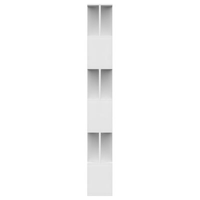 vidaXL Bücherregal/Raumteiler Weiß 80x24x192 cm Holzwerkstoff