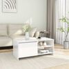 vidaXL Couchtisch Hochglanz-Wei&szlig; 102x50x45 cm Holzwerkstoff