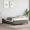 vidaXL Bettgestell ohne Matratze Taupe 120x190 cm Stoff