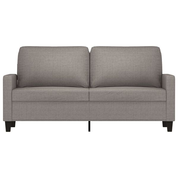 vidaXL 2-Sitzer-Sofa Taupe 140 cm Stoff