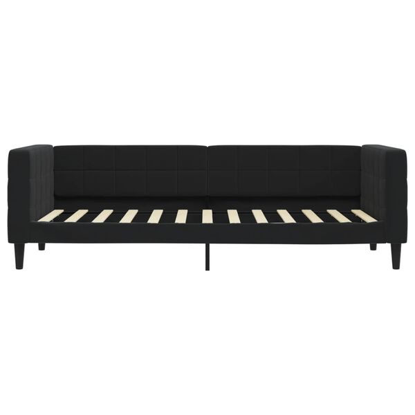 vidaXL Tagesbett Schwarz 80x200 cm Samt