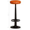 vidaXL Barhocker 2 Stk. Echtleder