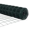 vidaXL Eurozaun Gr&uuml;n 1,2 x 25 m PVC-beschichtetes Eisen