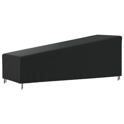 vidaXL Sonnenliegen-Abdeckung Schwarz 210x80x45/75 cm 420D Oxford