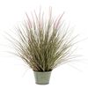Emerald K&uuml;nstliches Pennisetum im Zink-Topf 58 cm