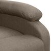 vidaXL Massagesessel mit Aufstehhilfe Taupe Stoff