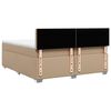 vidaXL Boxspringbett Matratze Cappuccino-Braun 200x200cm Kunstleder