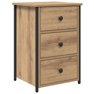 vidaXL Nachttisch Braun 40 x 36 x 60 cm Massives upgecyceltes Holz