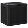 vidaXL Gartenbox Schwarz 55,5x43x53 cm Polypropylen