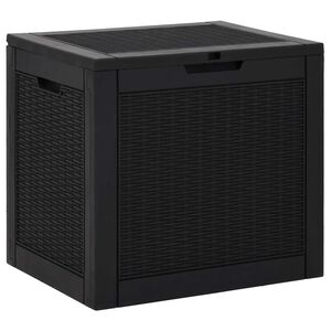 vidaXL Gartenbox Schwarz 55,5x43x53 cm Polypropylen