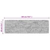 vidaXL K&uuml;chenteppich Mehrfarbig 60x180 cm Waschbar