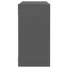 vidaXL W&uuml;rfelregale 2 Stk. Grau 30x15x30 cm
