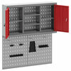 vidaXL Werkzeugschrank-Set 3 pcs Rot Pulverbeschichteter Stahl