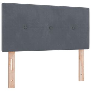 vidaXL Kopfteil mit Kopfteil Dunkelgrau 80 cm Kunstleder