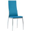 vidaXL Esszimmerst&uuml;hle 4 Stk. Blau Kunstleder