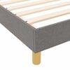 vidaXL Bettgestell mit Kopfteil Taupe 90 x 200 cm Stoff