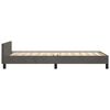 vidaXL Bettgestell ohne Matratze Dunkelgrau 80x200 cm Samt