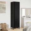 vidaXL Warderobe mit T&uuml;r 2 pcs Schwarz Eichen-Optik 50 x 50 x 200 cm