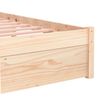 vidaXL Massivholzbett ohne Matratze 75x190 cm