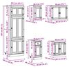 vidaXL Schrank mit Regal SKI 9 pcs Honigbraun Massives Kiefernholz