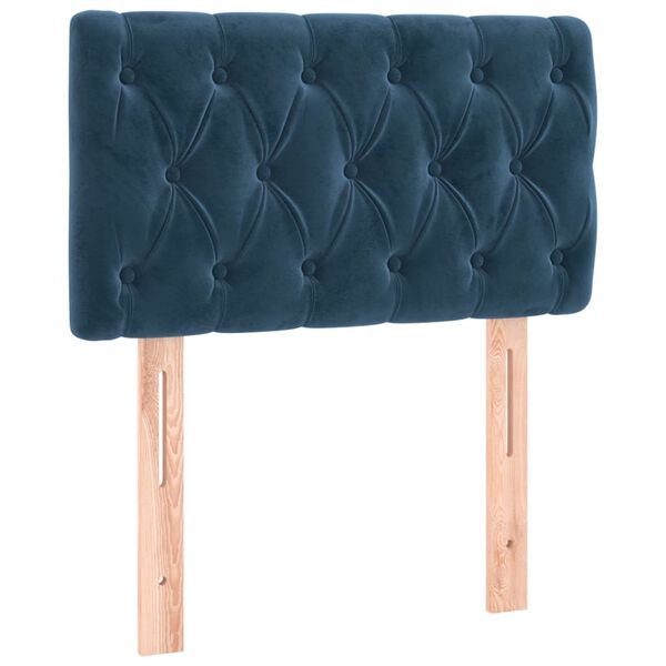 vidaXL Kopfteil Dunkelblau 80x7x78/88 cm Samt