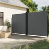 vidaXL Seitenmarkise Ausziehbar Anthrazit 220x1000 cm