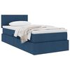 vidaXL Aufbewahrungsbett mit Matratze Blau 100 x 200 cm Holzwerkstoff