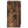 vidaXL Sideboard mit Schublade R&auml;uchereiche 71x35x65 cm Holzwerkstoff