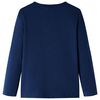 Kinder-Langarmshirt Marineblau 104