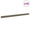 vidaXL Treppenkantenprofile 10 pcs Champagner 67 x 3 x 2 cm Aluminium