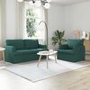 vidaXL Sofa 2 pcs Dunkelgr&uuml;n