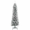 vidaXL K&uuml;nstlicher Weihnachtsbaum mit 150 LEDs mit St&auml;nder Wei&szlig; 150 cm