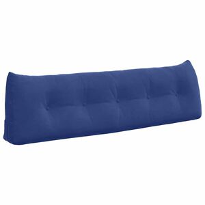 vidaXL R&uuml;ckenkissen Polizeiblau 160 x 24 x 50 cm Samt