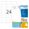HERMA Etiketten PREMIUM Permanent Haftend A4 70x36 mm 100 Bl&auml;tter