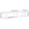 vidaXL Wandregale 2 Stk. Artisan-Eiche 105x18x20 cm Holzwerkstoff