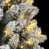 vidaXL K&uuml;nstlicher Weihnachtsbaum mit Schnee 300 LEDs 240 cm