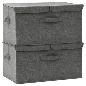 vidaXL Lagerboxen Vliesstoff Anthrazit