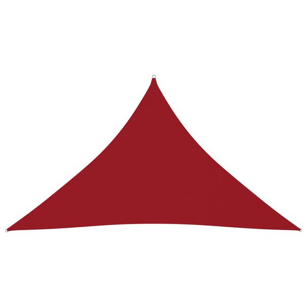 vidaXL Sonnensegel Oxford-Gewebe Dreieckig 3,5x3,5x4,9 m Rot