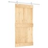 vidaXL Schiebet&uuml;r 100 x 210 cm Massivkiefer (Unbehandelt)