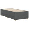 vidaXL Bettgestell ohne Matratze Dunkelgrau 90x200 cm Stoff