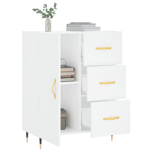 vidaXL Sideboard Wei&szlig; 69,5x34x90 cm Holzwerkstoff