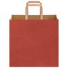 vidaXL Papiertragetaschen 250 Stk. mit Henkeln Rot 26x17x25 cm