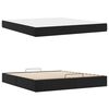 vidaXL Bettgestell mit Matratze mit Matratze 2 pcs Schwarz PVC