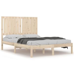 vidaXL Massivholzbett ohne Matratze 120x200 cm Kiefernholz