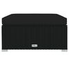 vidaXL 13-tlg. Garten-Lounge-Set mit Kissen Poly Rattan Schwarz