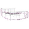 vidaXL Massivholzbett 120x190 cm