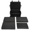 vidaXL Koffer f&uuml;r Flugreise Tragbar Schwarz 62,5x50x28,5 cm PP