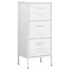 vidaXL Lagerschrank Wei&szlig; 42,5x35x101,5 cm Stahl