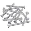 vidaXL M&ouml;bel-Schrauben 1200 stk. Silber Stahl